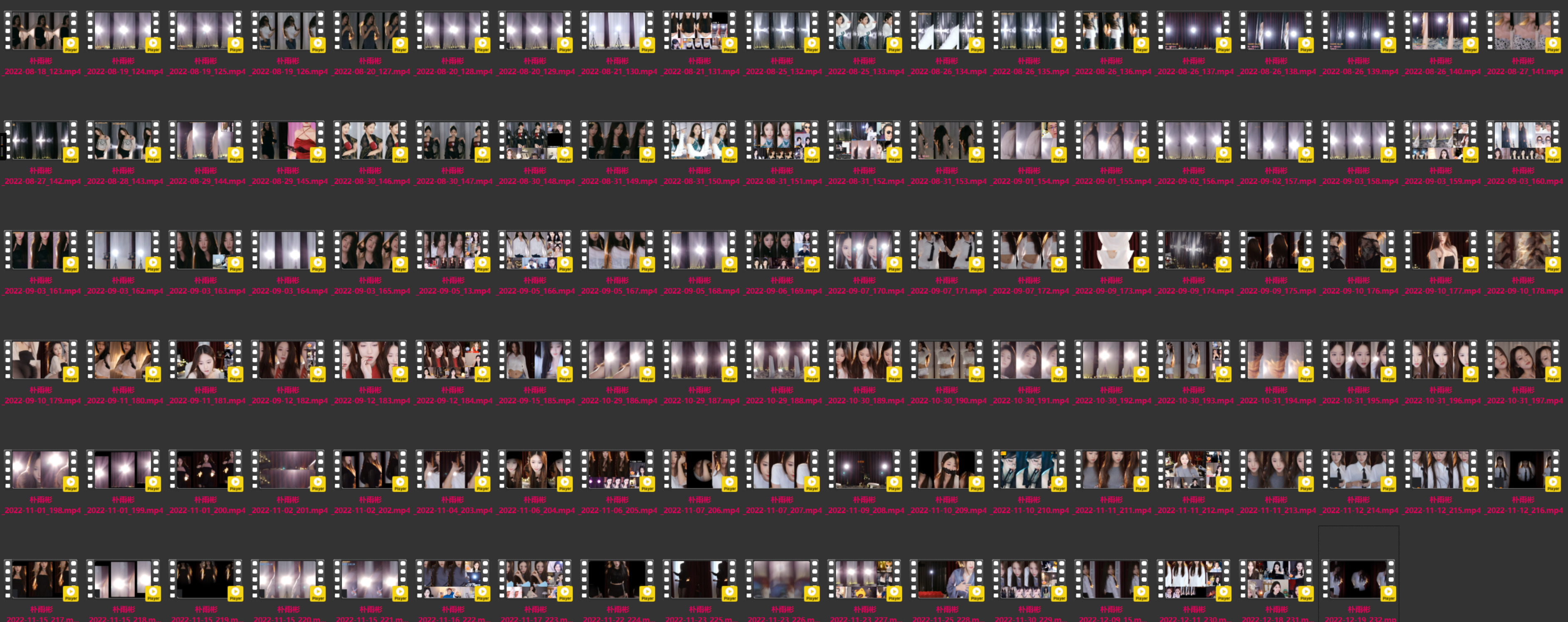 BJ 朴雨彬 | 2022年Q3-4 Collections